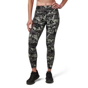 5.11 PT-R Max Effort Legging Camo Women's Pants - Black and Gray